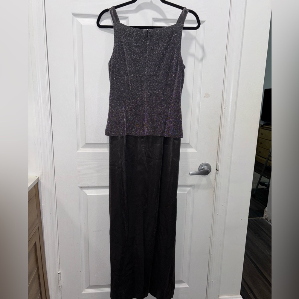 Alex Evenings Gray Maxi Dress